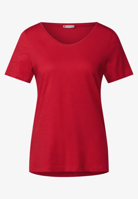 2er-Pack V-Neck T-Shirt black/glory red