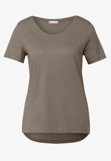 2er-Pack V-Neck T-Shirt white/dark tumbled beige