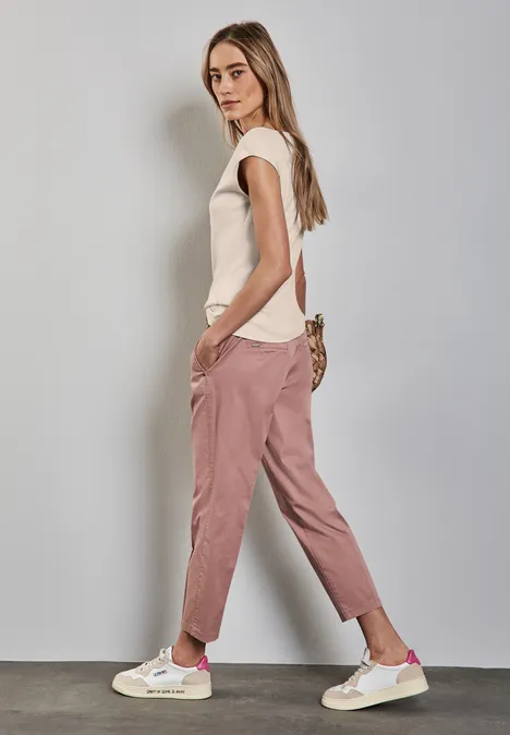 Shirt mit U-Boot-Ausschnitt smooth sand beige Shirt mit U-Boot-Ausschnitt smooth sand beige