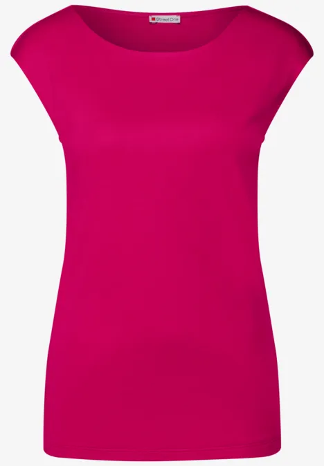 T-shirt avec encolure en U juicy berry