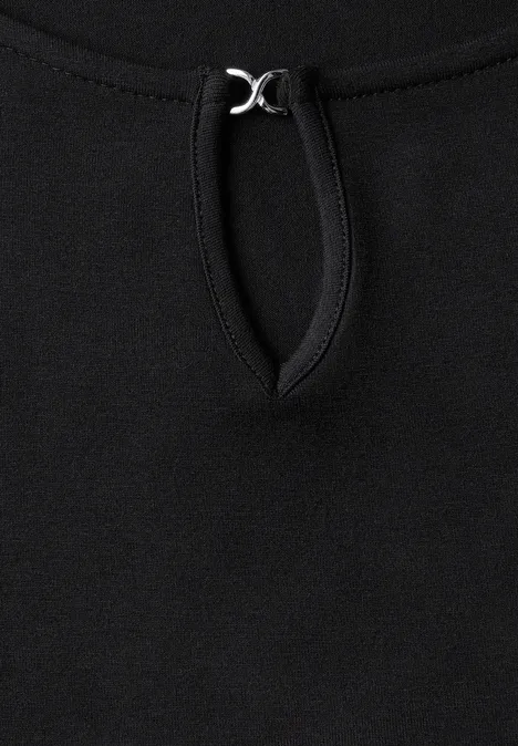 Top en jersey avec découpe Black