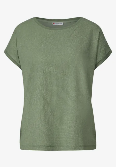 T-shirt à structure mixte dry salvia green
