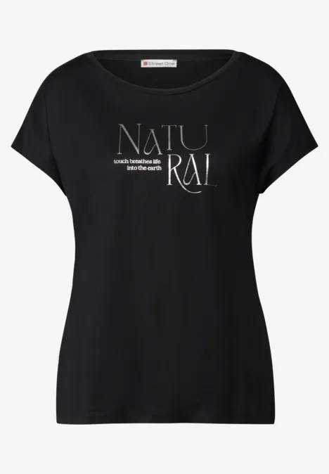 T-shirt avec des paillettes Black