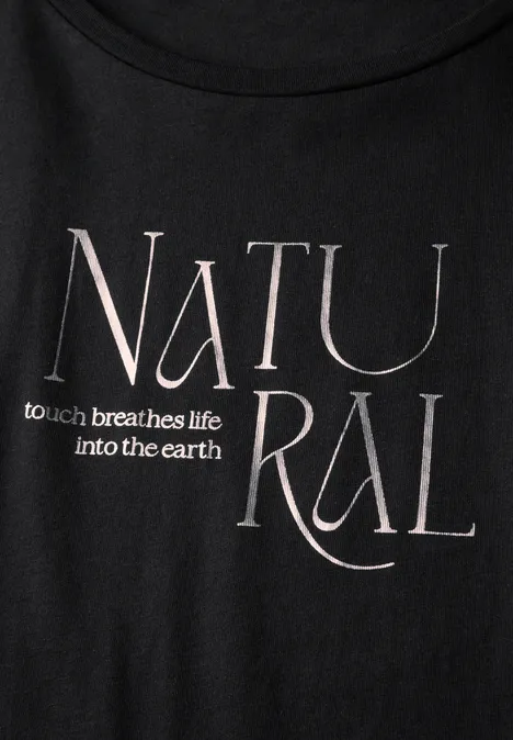 T-shirt avec des paillettes Black