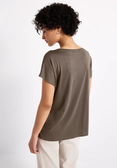 T-shirt avec des paillettes mute mocha