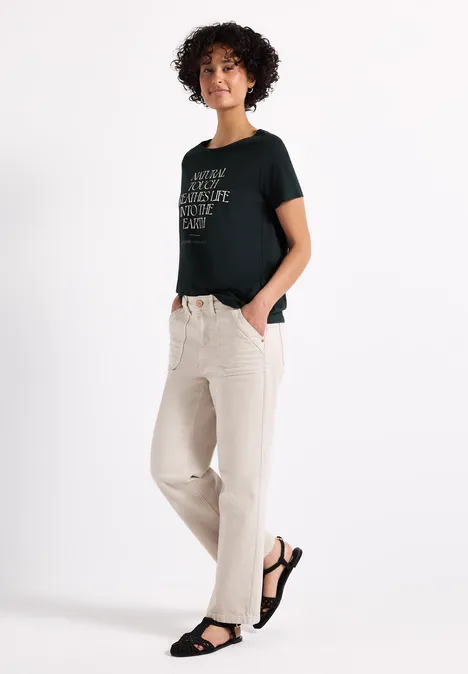T-shirt avec art wording pine grove green