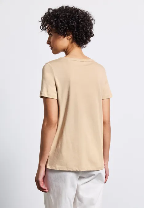 T-shirt avec art wording coastal beige