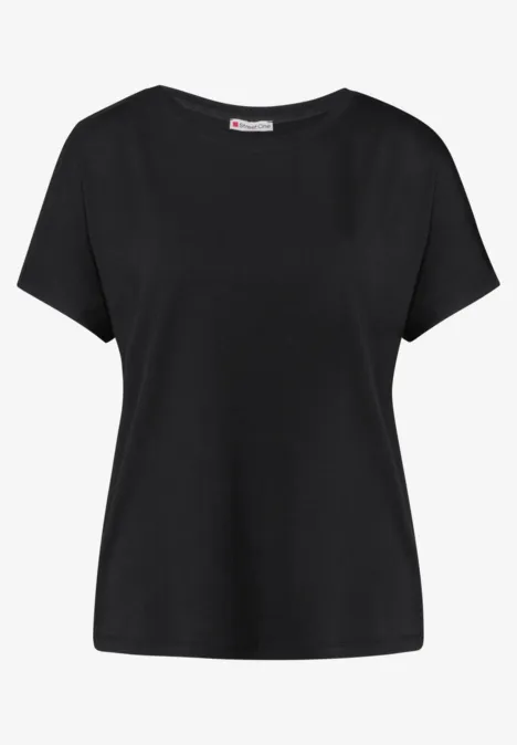 T-shirt en couleur unie Black