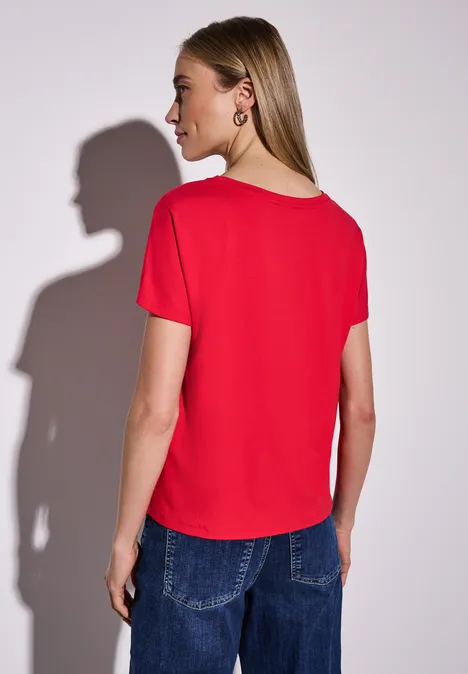 T-shirt en couleur unie glory red