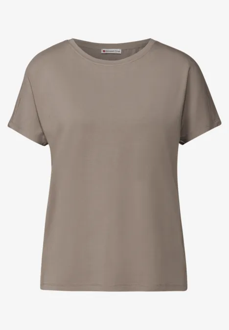 T-shirt en couleur unie stone brown