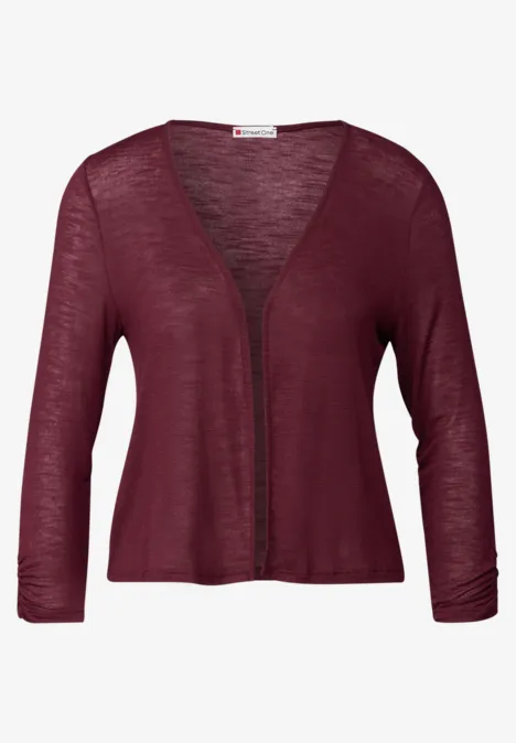 Open jas dark cherry red