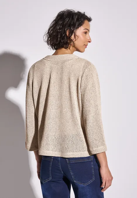 Veste ouverte moonstone sand