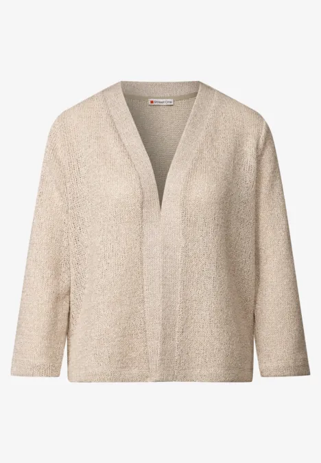 Veste ouverte moonstone sand