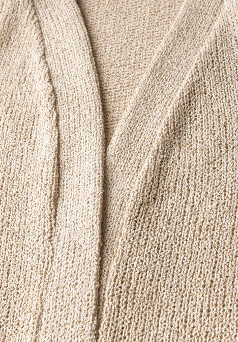 Veste ouverte moonstone sand