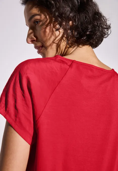 T-shirt avec cordon de serrage glory red