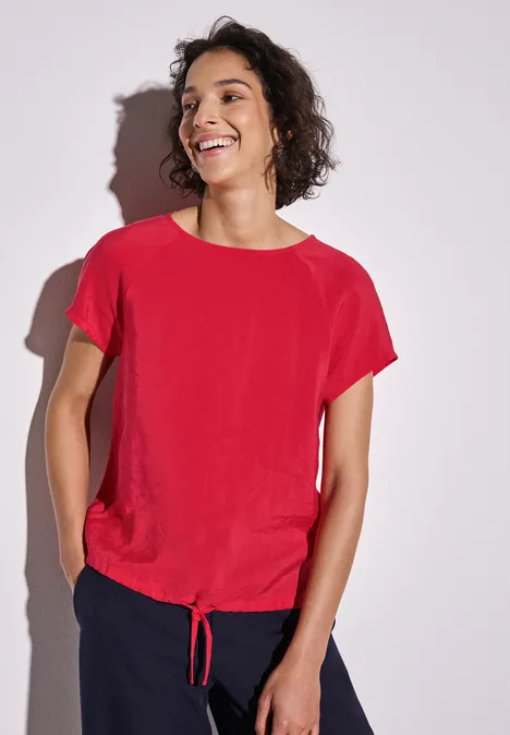 T-shirt avec cordon de serrage glory red