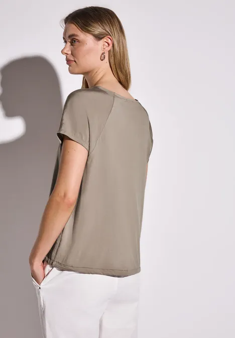 T-shirt avec cordon de serrage vintage stone