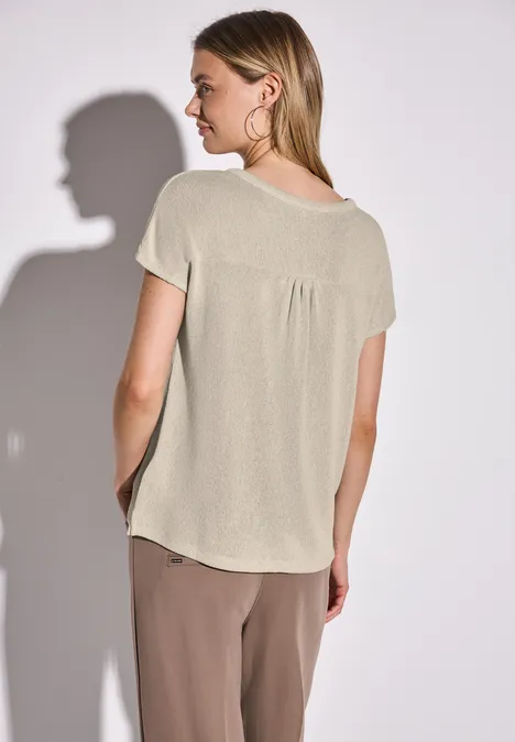 T-shirt en tricot moonstone sand