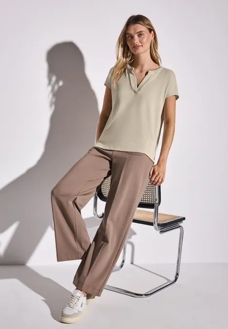 T-shirt en tricot moonstone sand