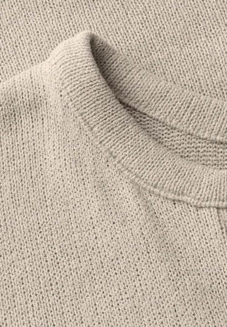 T-shirt en tricot moonstone sand