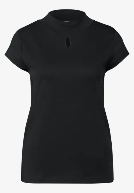 Shirt mit dezentem Cut-Out Black