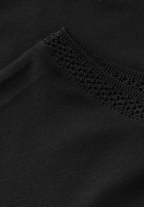 T-shirt avec bande décorative Black