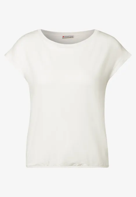 T-shirt avec bande décorative off white