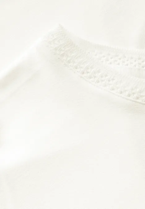 T-shirt avec bande décorative off white