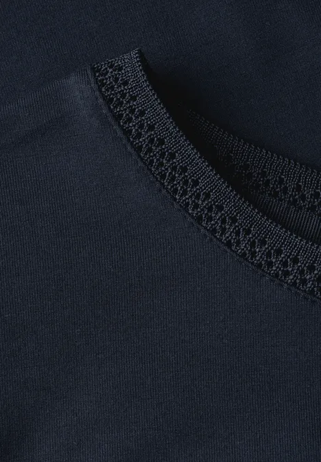 T-shirt avec bande décorative deep blue