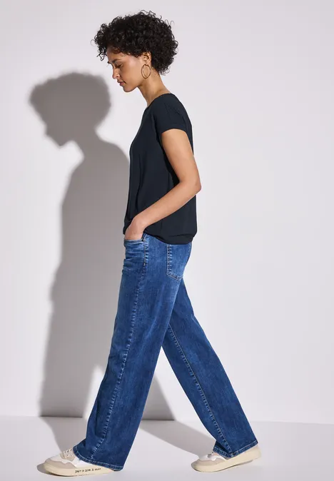 T-shirt avec bande décorative deep blue