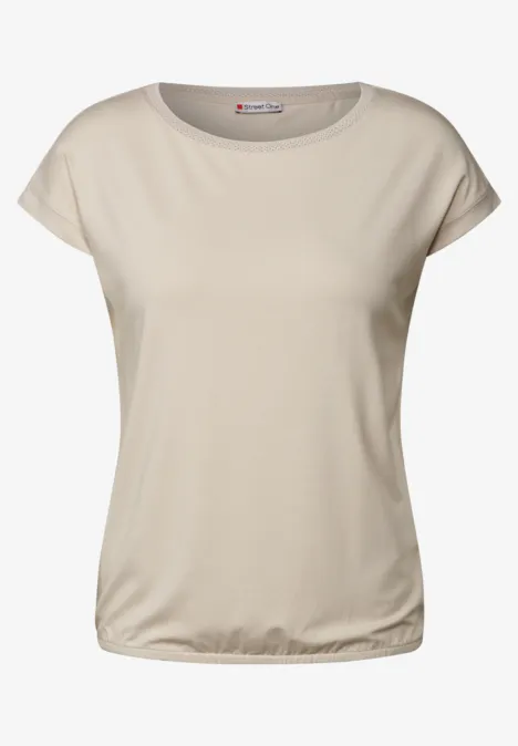 Shirt mit Dekortape moonstone sand