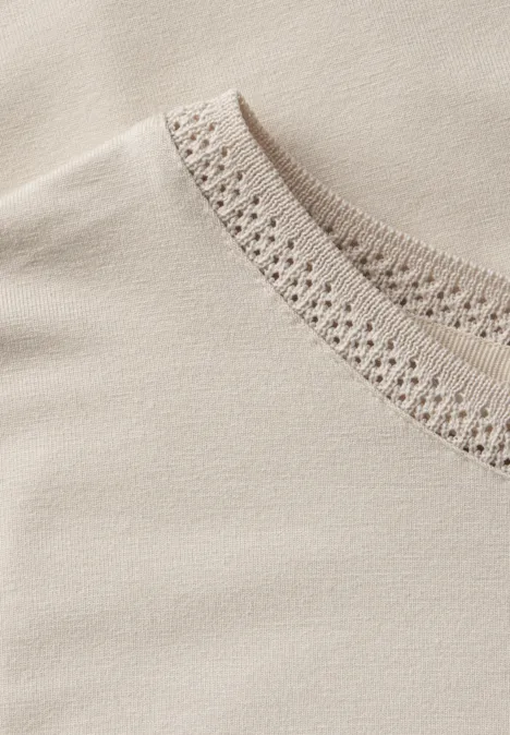 Shirt mit Dekortape moonstone sand