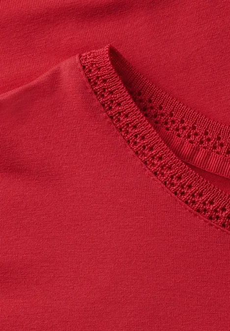 Shirt mit Dekortape glory red