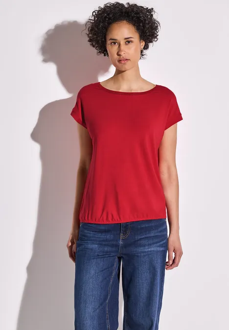 Shirt mit Dekortape glory red