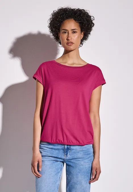 Shirt mit Dekortape juicy berry