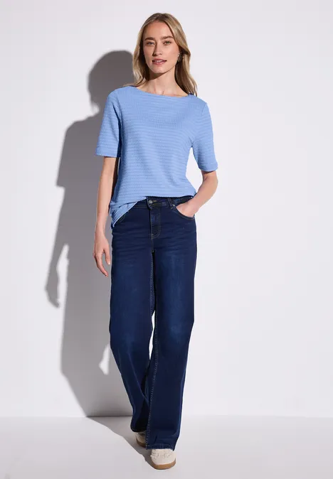 T-shirt structuré serenity blue