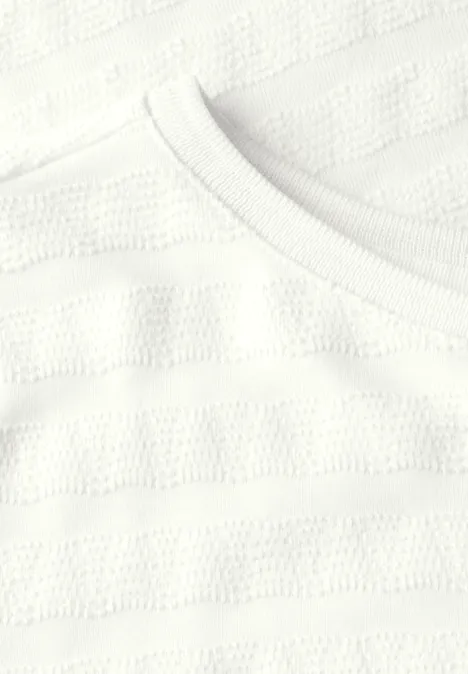Strukturshirt off white