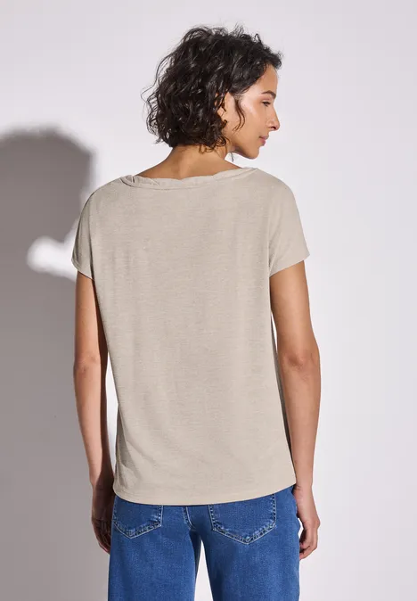 Leinen-Look Shirt moonstone sand