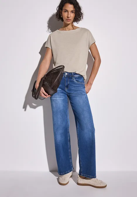 Leinen-Look Shirt moonstone sand