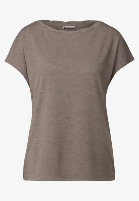 Leinen-Look Shirt stone brown
