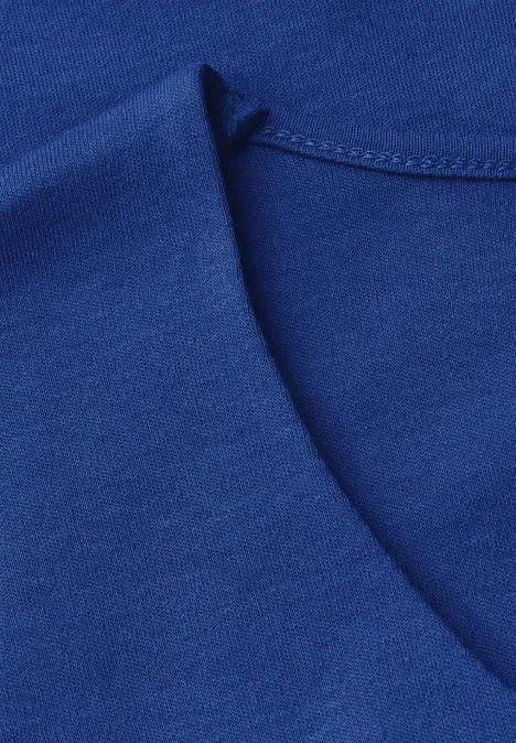 T-Shirt mit Herzausschnitt dodger blue