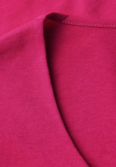 T-Shirt mit Herzausschnitt juicy berry
