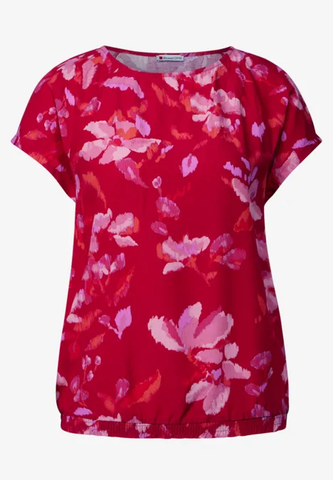 Shirt met patroon glory red