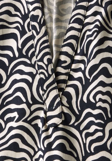 Shirt im Blusen-Look moonstone sand