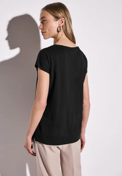 Shirt mit Print Black