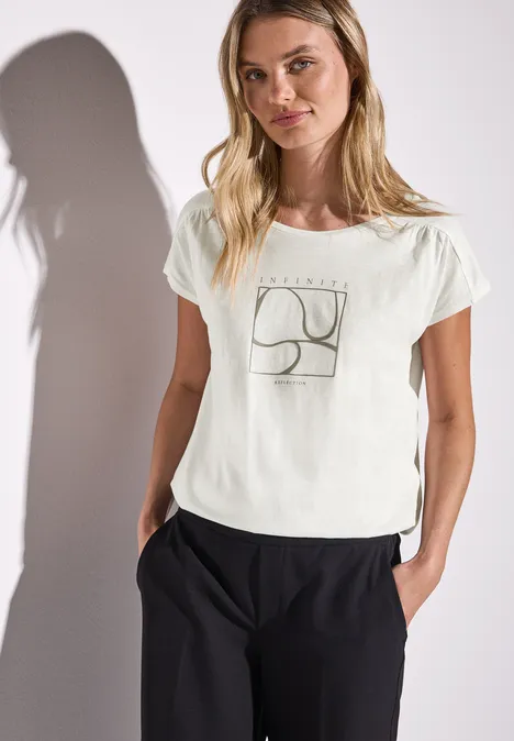 Shirt mit Print off white