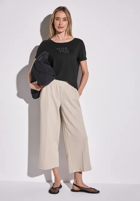 Shirt mit Frontprint Black