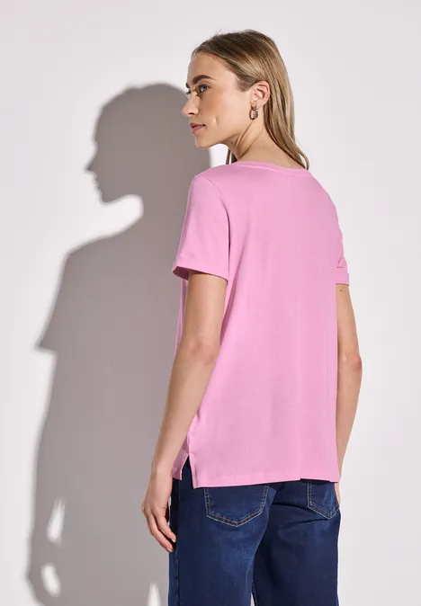 Shirt mit Frontprint wild rose