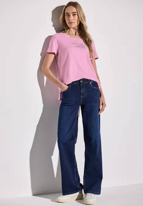 Shirt mit Frontprint wild rose