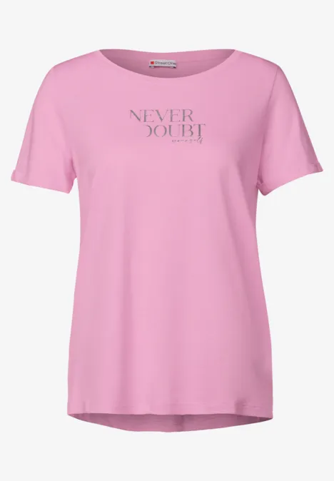 Shirt mit Frontprint wild rose